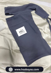 Long Saudi Niqab Grey
